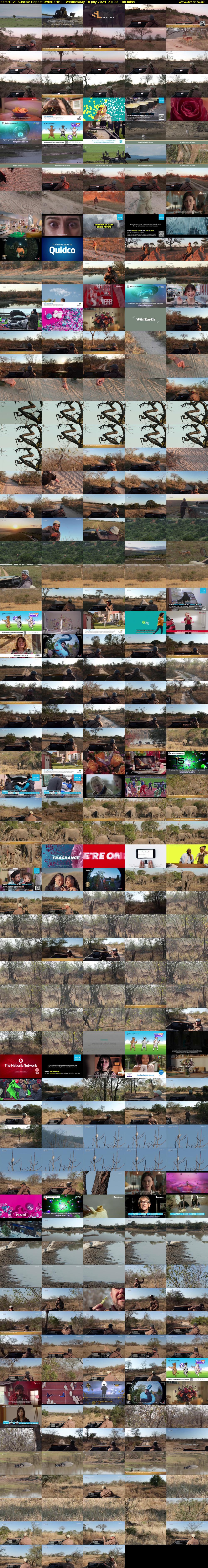 SafariLIVE Sunrise REPEAT (WildEarth) Wednesday 10 July 2024 21:00 - 00:00
