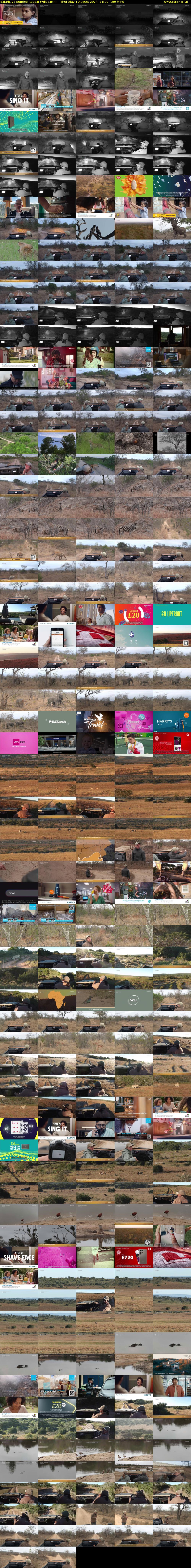 SafariLIVE Sunrise REPEAT (WildEarth) Thursday 1 August 2024 21:00 - 00:00