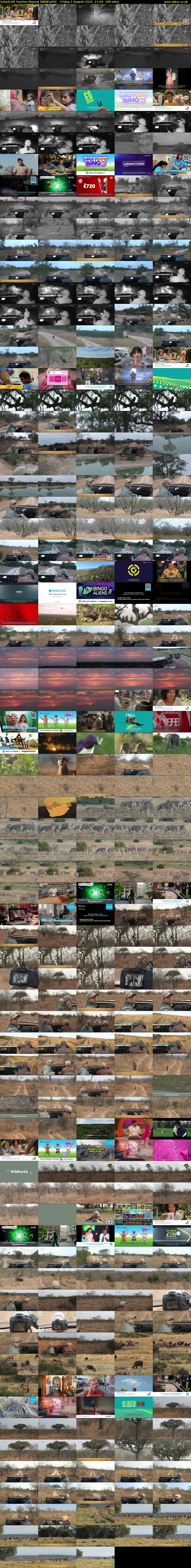 SafariLIVE Sunrise REPEAT (WildEarth) Friday 2 August 2024 21:00 - 00:00