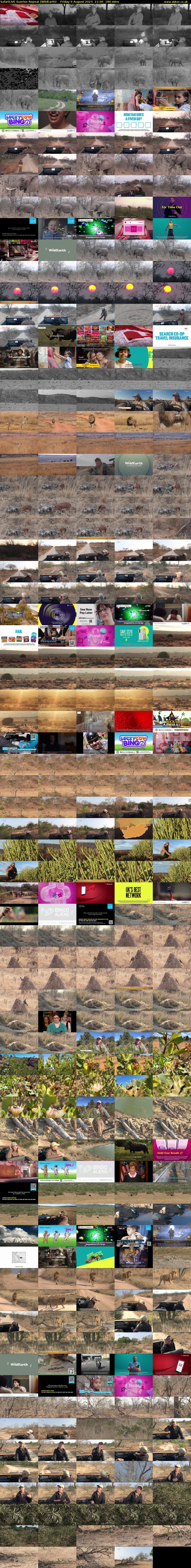 SafariLIVE Sunrise REPEAT (WildEarth) Friday 9 August 2024 21:00 - 00:00