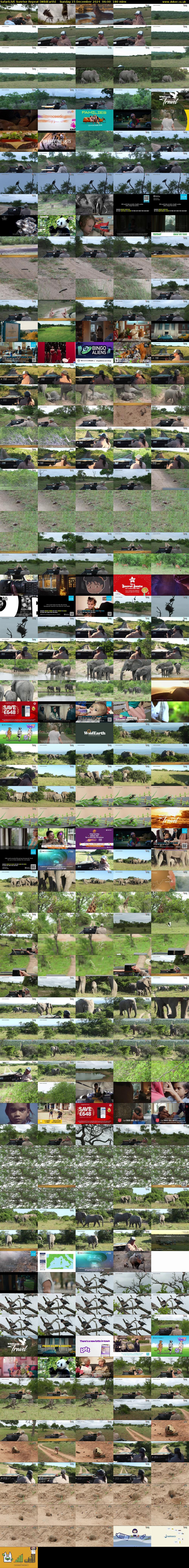 SafariLIVE Sunrise REPEAT (WildEarth) Sunday 15 December 2024 06:00 - 09:00