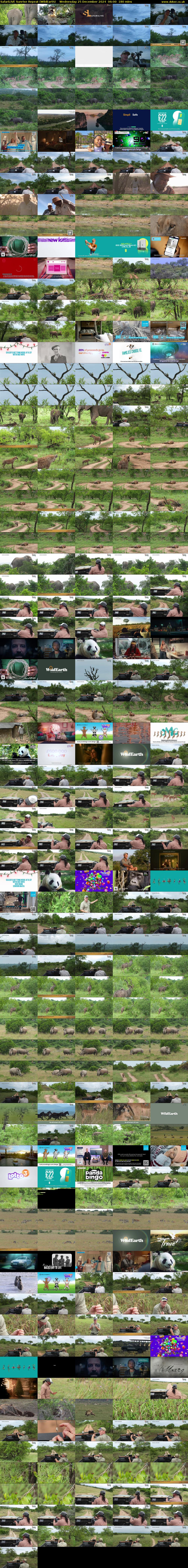 SafariLIVE Sunrise REPEAT (WildEarth) Wednesday 25 December 2024 06:00 - 09:00
