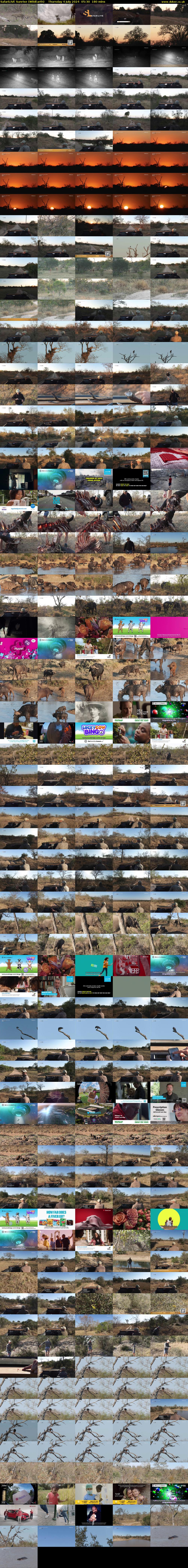 SafariLIVE Sunrise (WildEarth) Thursday 4 July 2024 05:30 - 08:30