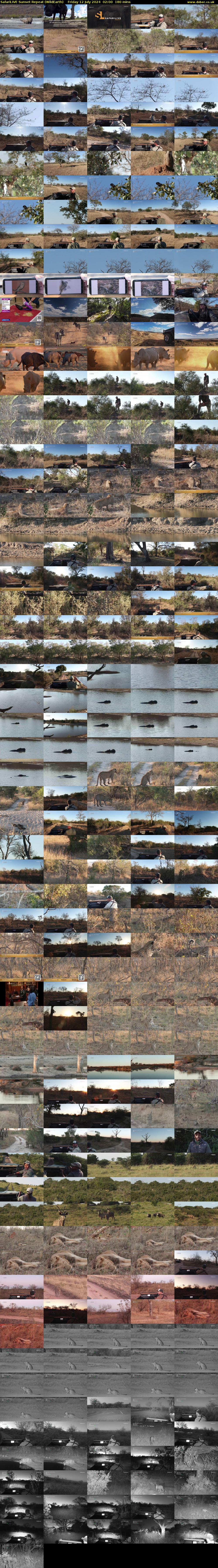 SafariLIVE Sunset Repeat (WildEarth) Friday 12 July 2024 02:00 - 05:00