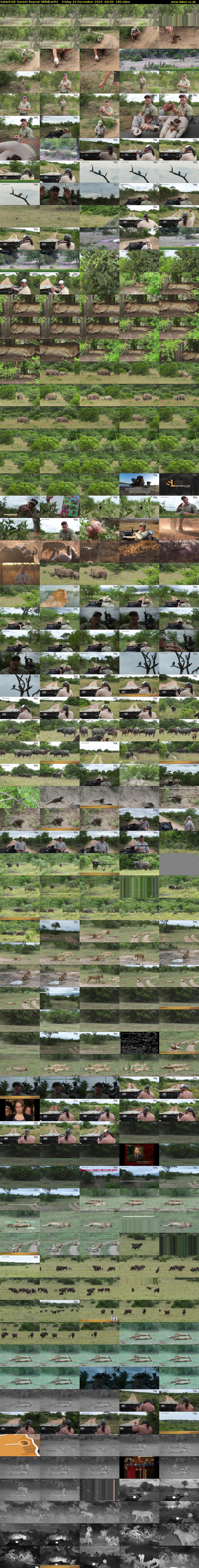 SafariLIVE Sunset Repeat (WildEarth) Friday 20 December 2024 00:00 - 03:00