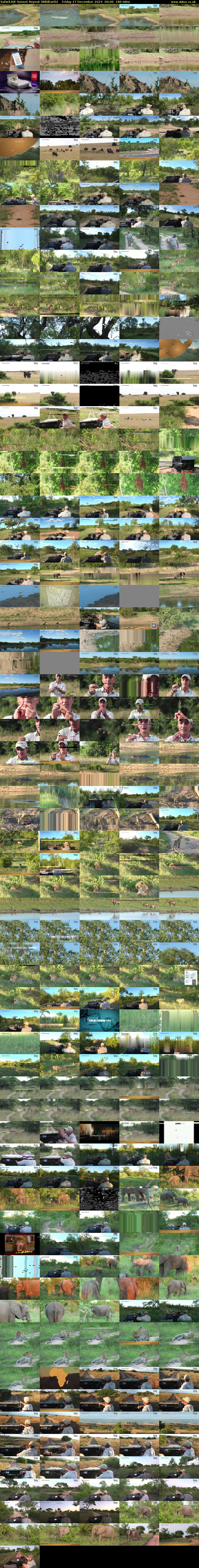 SafariLIVE Sunset Repeat (WildEarth) Friday 27 December 2024 00:00 - 03:00