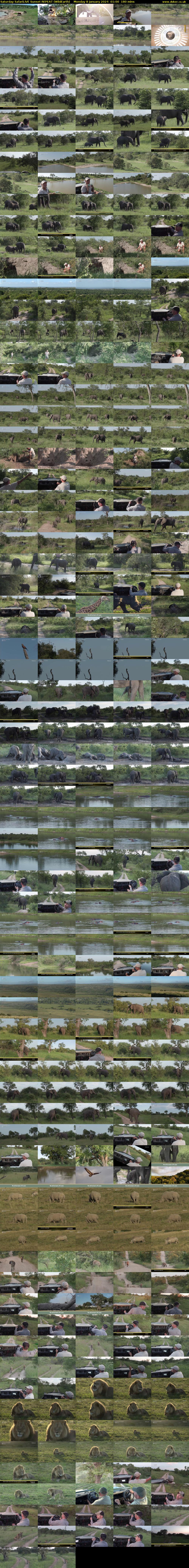 Saturday SafariLIVE Sunset REPEAT (WildEarth) Monday 8 January 2024 01:00 - 04:00