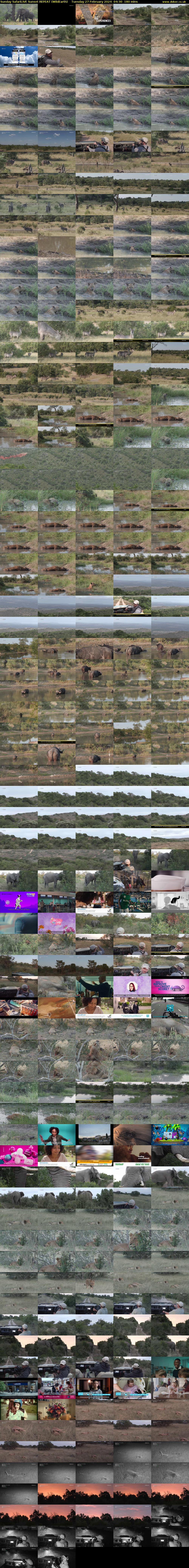 Sunday SafariLIVE Sunset REPEAT (WildEarth) Tuesday 27 February 2024 04:30 - 07:30