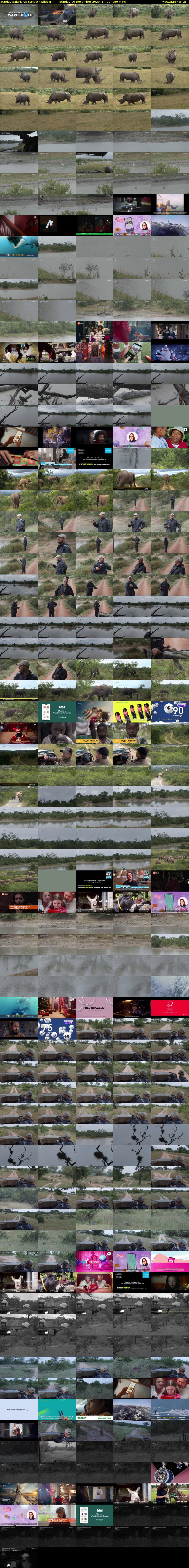 Sunday SafariLIVE Sunset (WildEarth) Sunday 10 December 2023 14:00 - 17:00