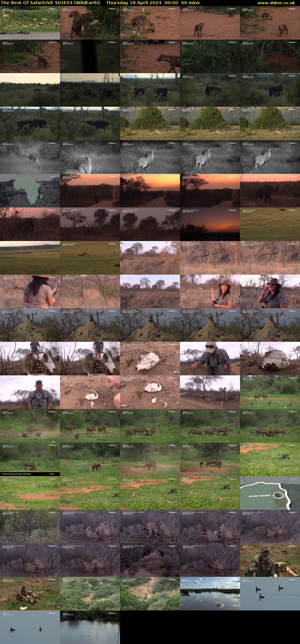 The Best Of SafariLIVE S01E04 (WildEarth) Thursday 18 April 2024 00:00 - 01:00