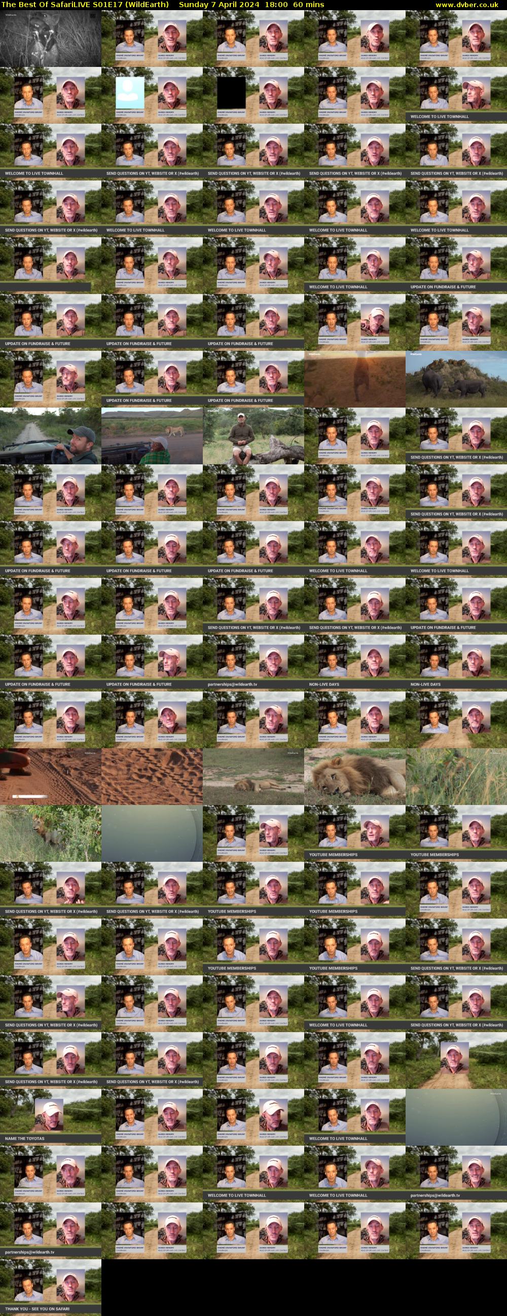 The Best Of SafariLIVE S01E17 (WildEarth) Sunday 7 April 2024 18:00 - 19:00