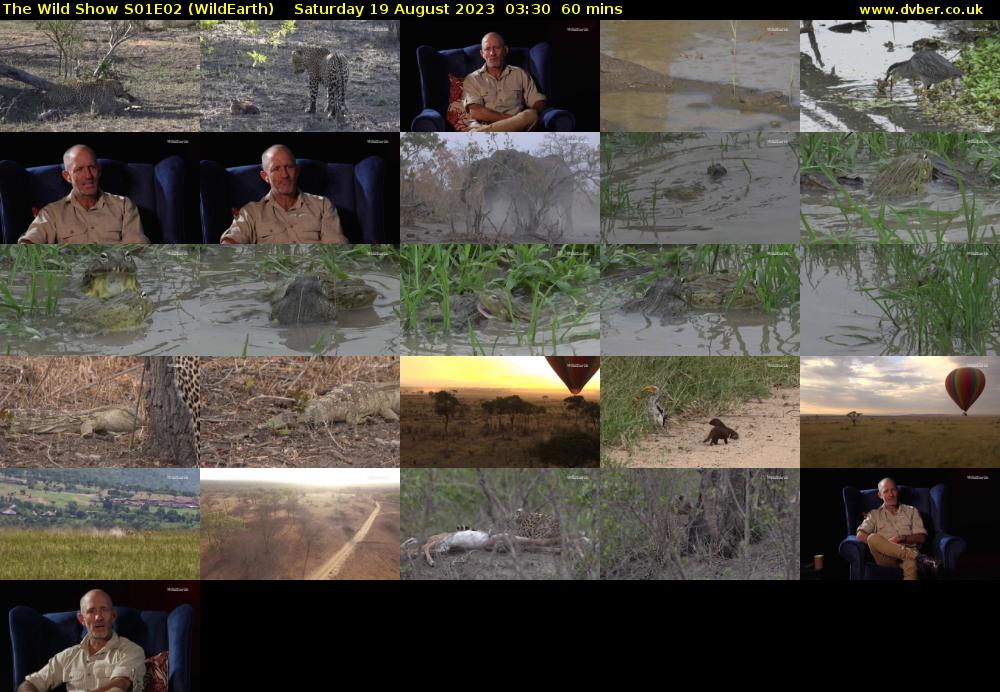 The Wild Show S01E02 (WildEarth) Saturday 19 August 2023 03:30 - 04:30
