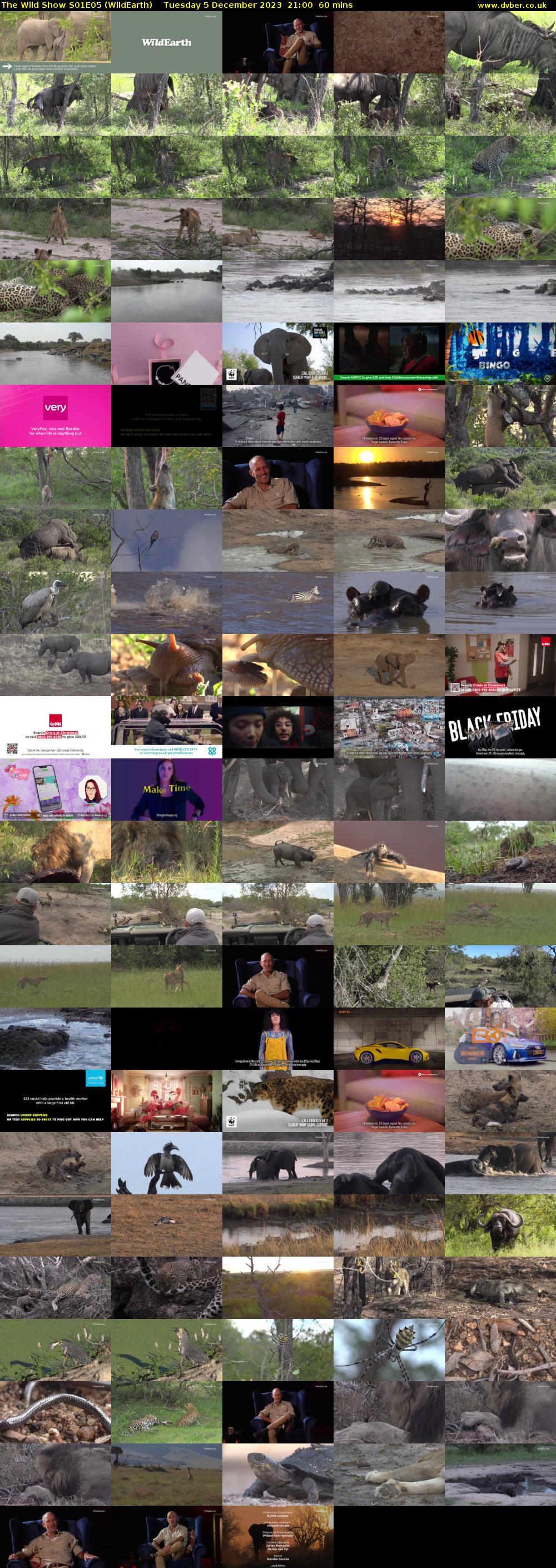 The Wild Show S01E05 (WildEarth) Tuesday 5 December 2023 21:00 - 22:00