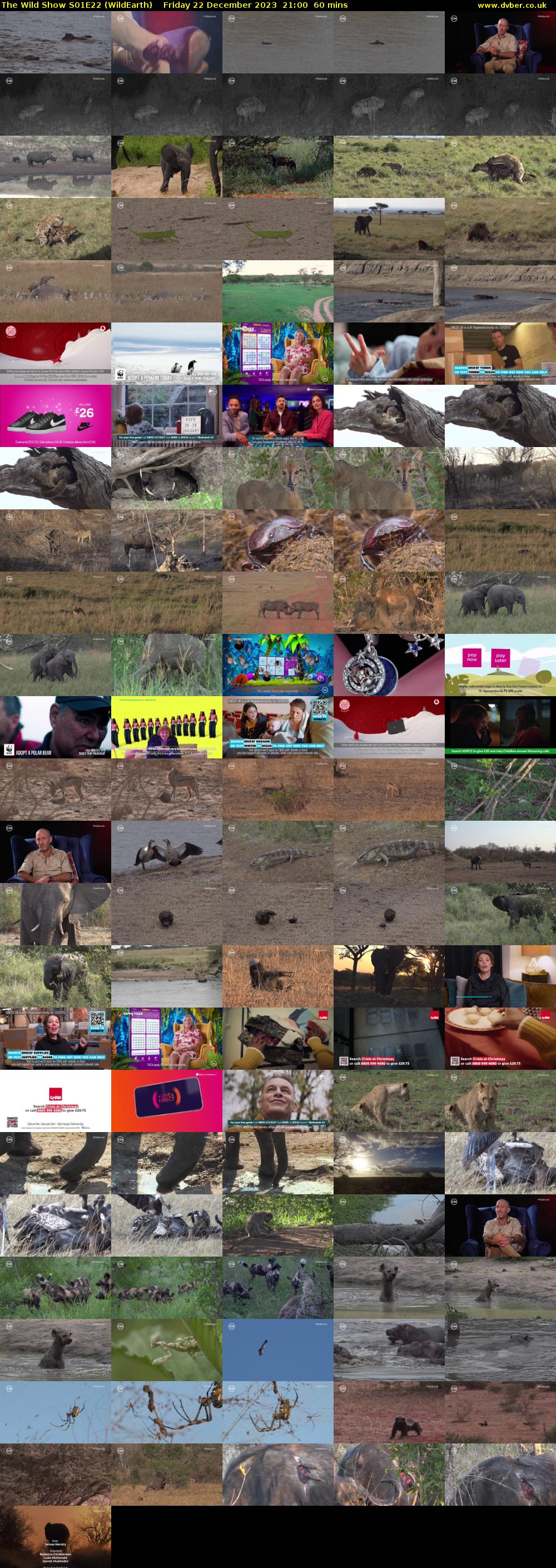 The Wild Show S01E22 (WildEarth) Friday 22 December 2023 21:00 - 22:00