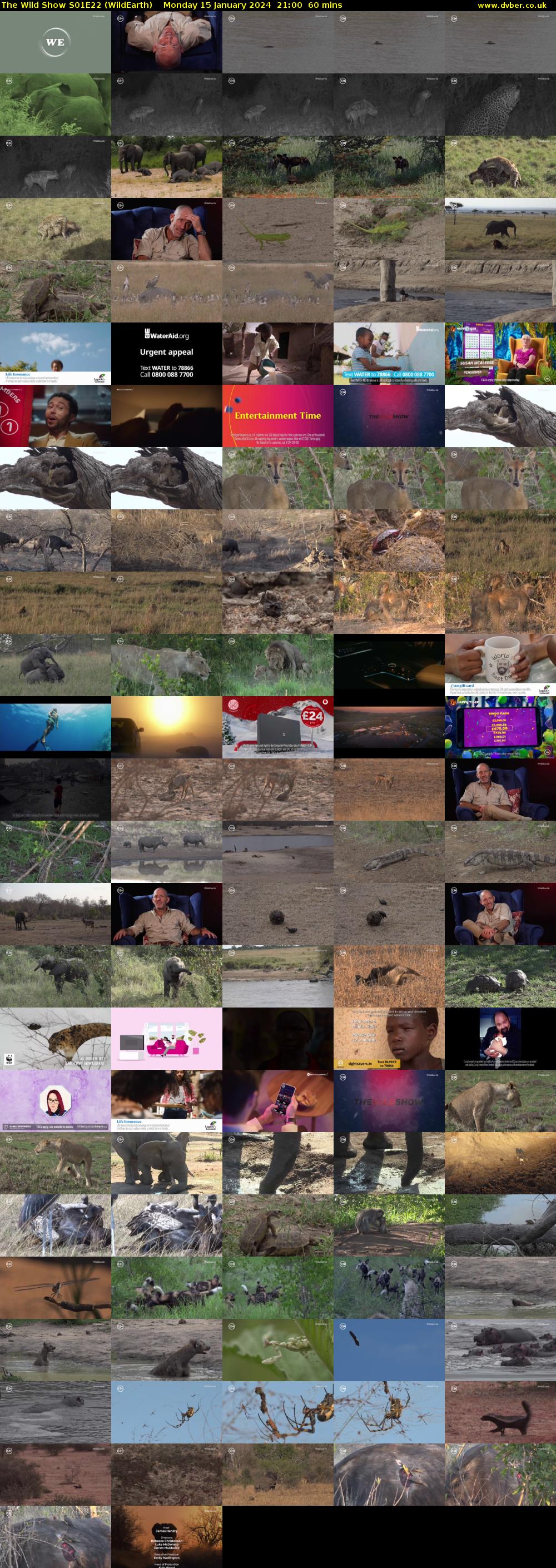 The Wild Show S01E22 (WildEarth) Monday 15 January 2024 21:00 - 22:00
