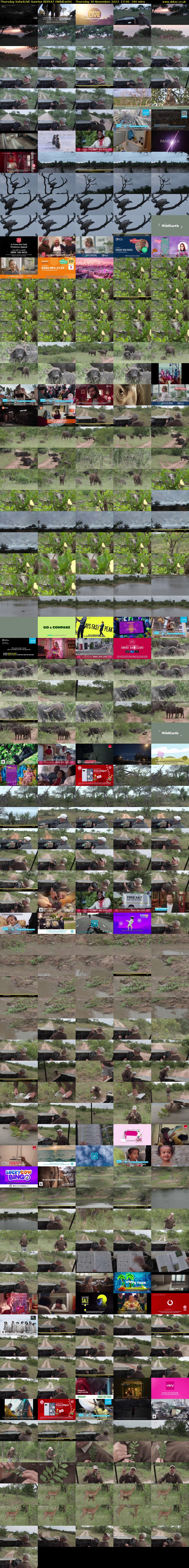 Thursday SafariLIVE Sunrise REPEAT (WildEarth) Thursday 30 November 2023 17:00 - 20:00