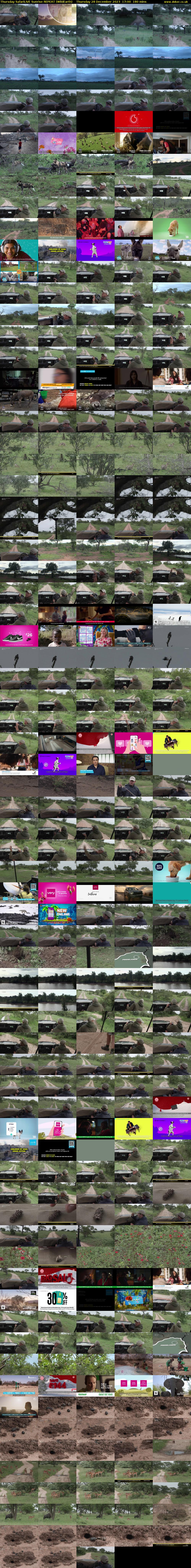 Thursday SafariLIVE Sunrise REPEAT (WildEarth) Thursday 28 December 2023 17:00 - 20:00