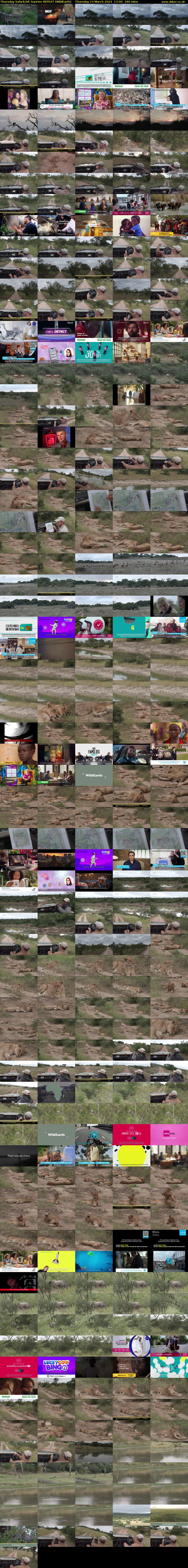 Thursday SafariLIVE Sunrise REPEAT (WildEarth) Thursday 14 March 2024 17:00 - 20:00