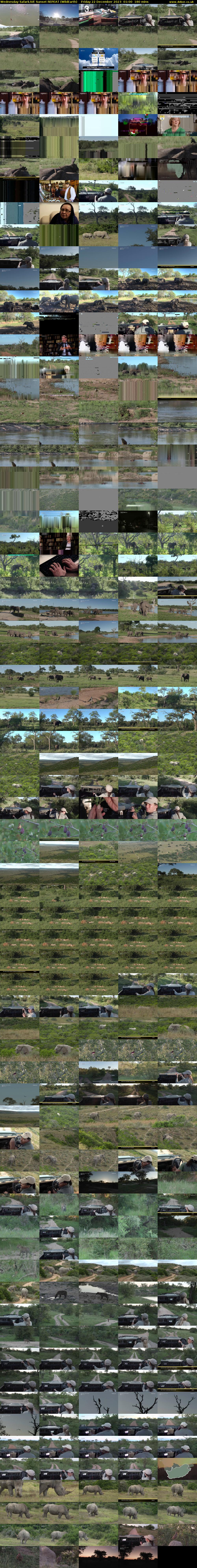 Wednesday SafariLIVE Sunset REPEAT (WildEarth) Friday 22 December 2023 01:00 - 04:00