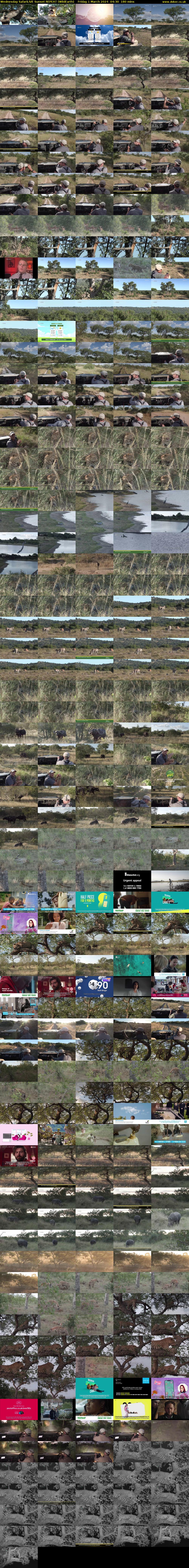 Wednesday SafariLIVE Sunset REPEAT (WildEarth) Friday 1 March 2024 04:30 - 07:30
