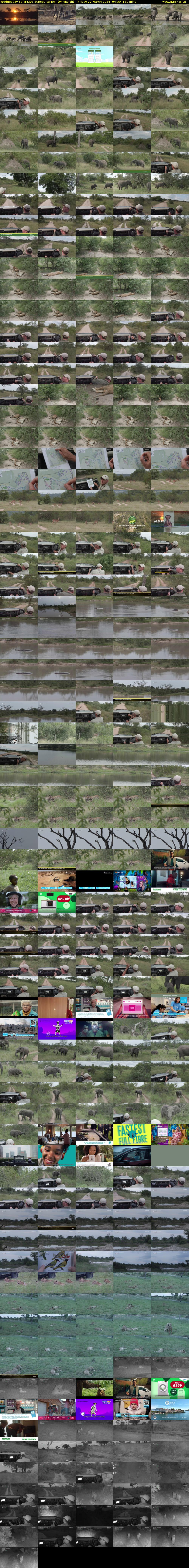 Wednesday SafariLIVE Sunset REPEAT (WildEarth) Friday 22 March 2024 04:30 - 07:30