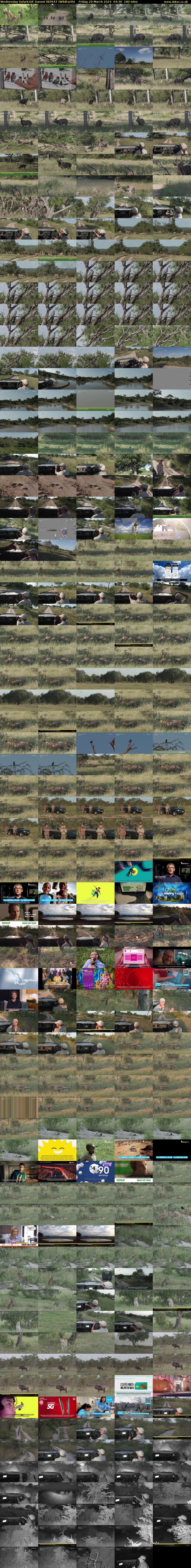 Wednesday SafariLIVE Sunset REPEAT (WildEarth) Friday 29 March 2024 04:30 - 07:30