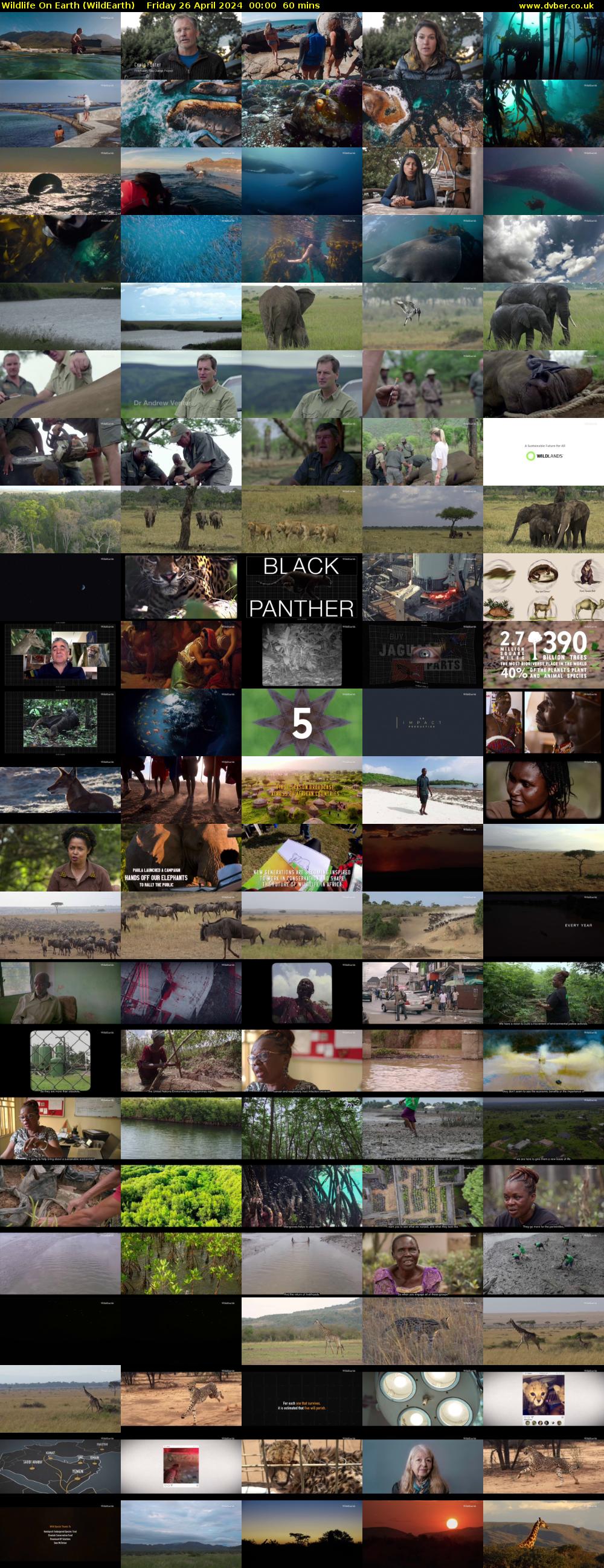 Wildlife On Earth (WildEarth) Friday 26 April 2024 00:00 - 01:00