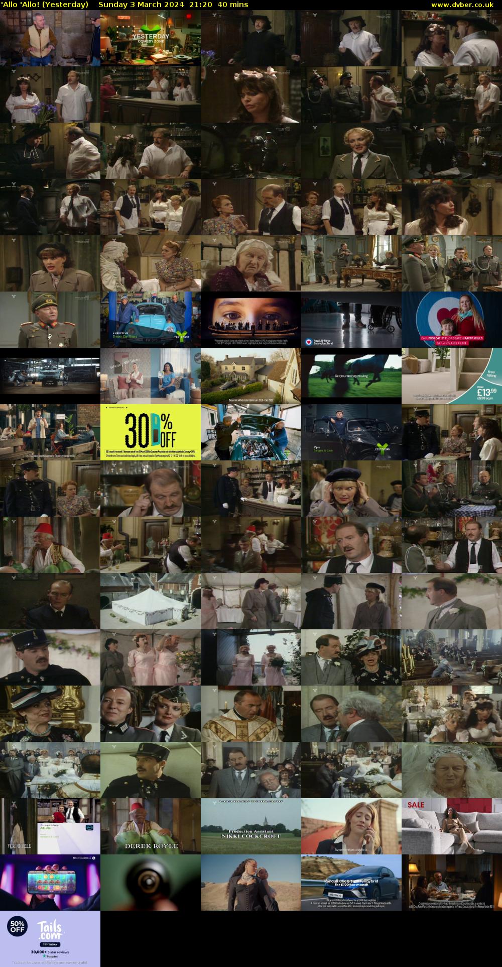 'Allo 'Allo! (Yesterday) Sunday 3 March 2024 21:20 - 22:00