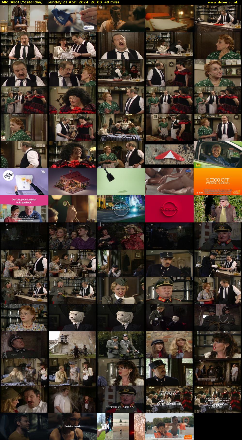 'Allo 'Allo! (Yesterday) Sunday 21 April 2024 20:00 - 20:40