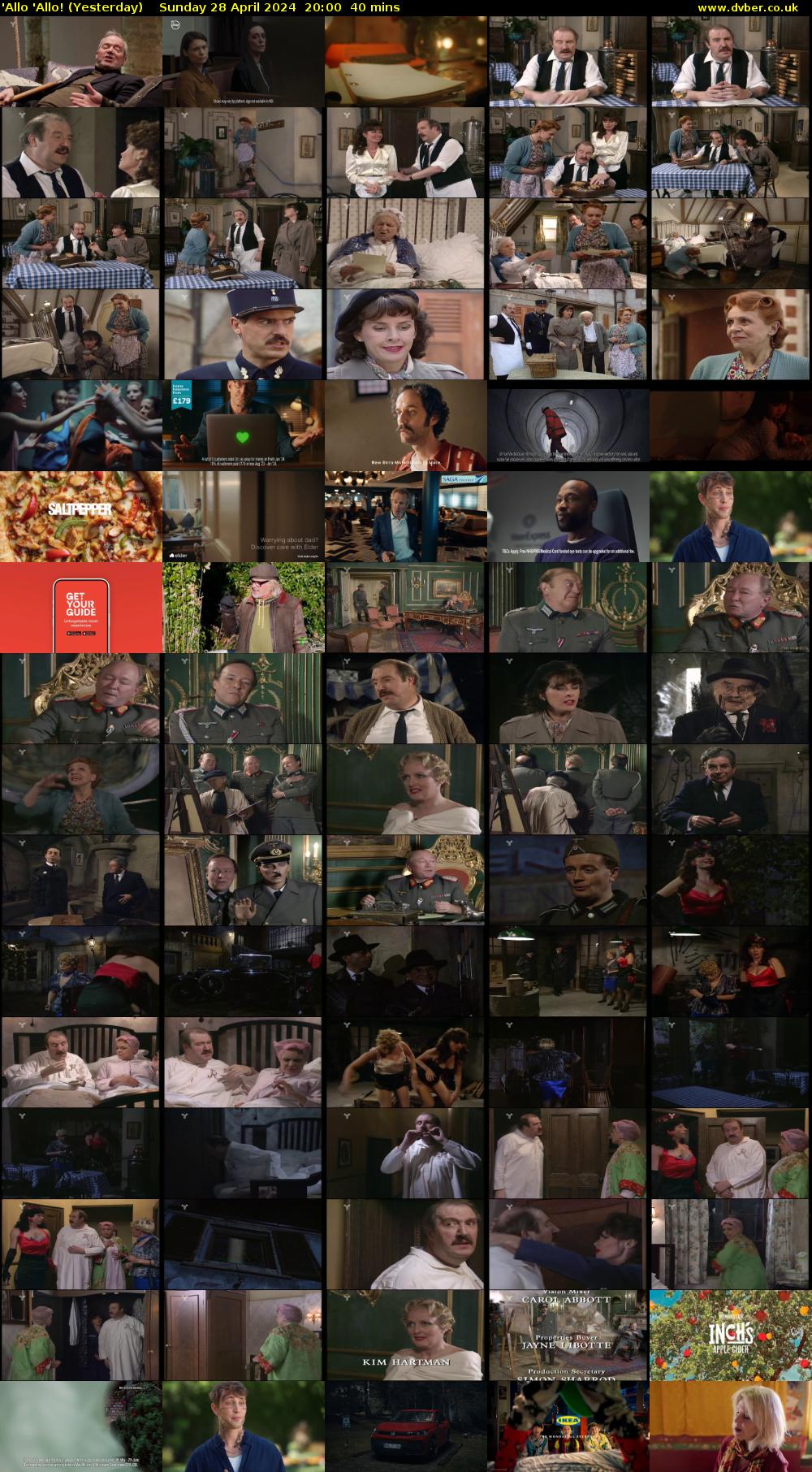 'Allo 'Allo! (Yesterday) Sunday 28 April 2024 20:00 - 20:40