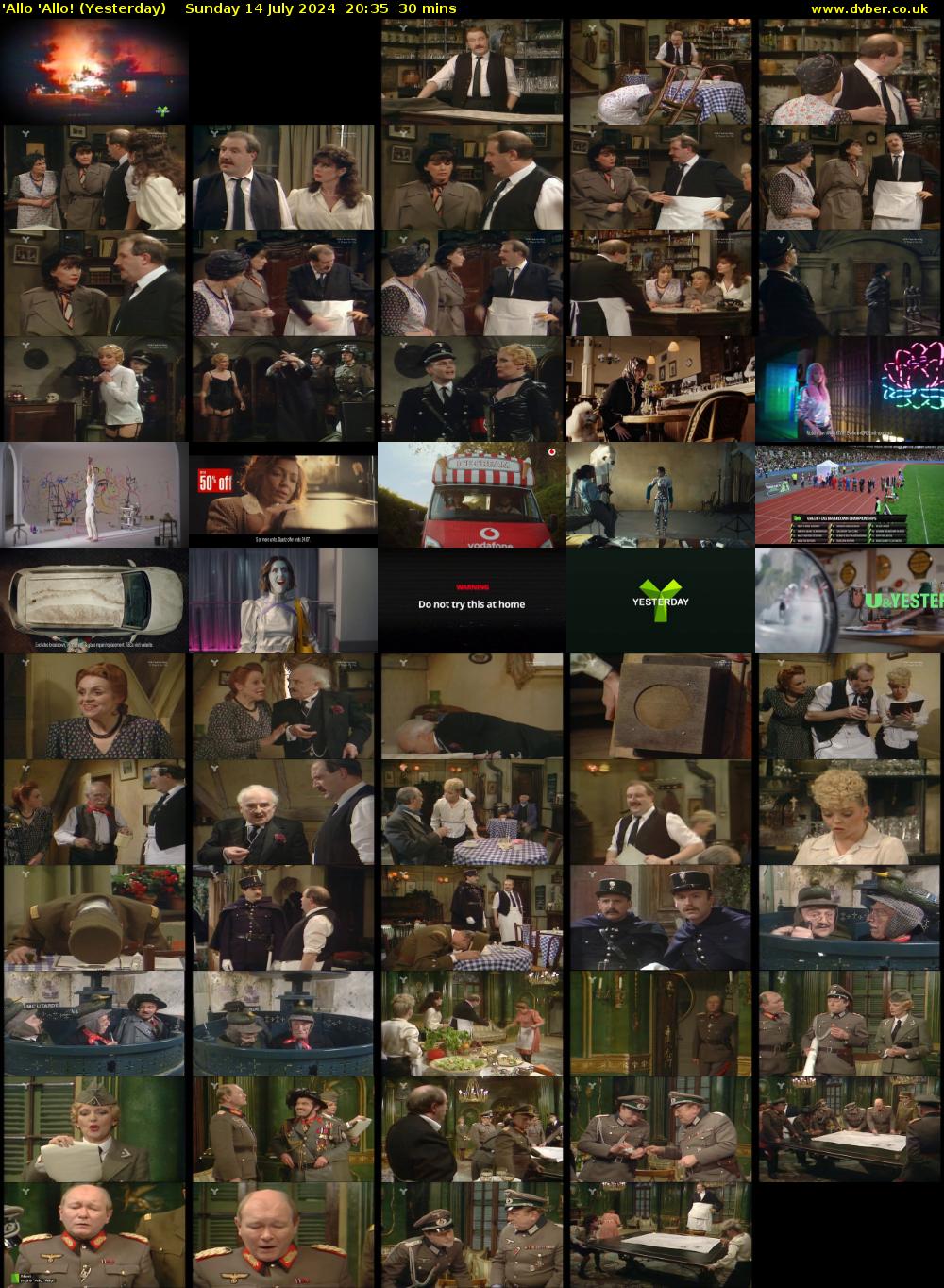 'Allo 'Allo! (Yesterday) Sunday 14 July 2024 20:35 - 21:05