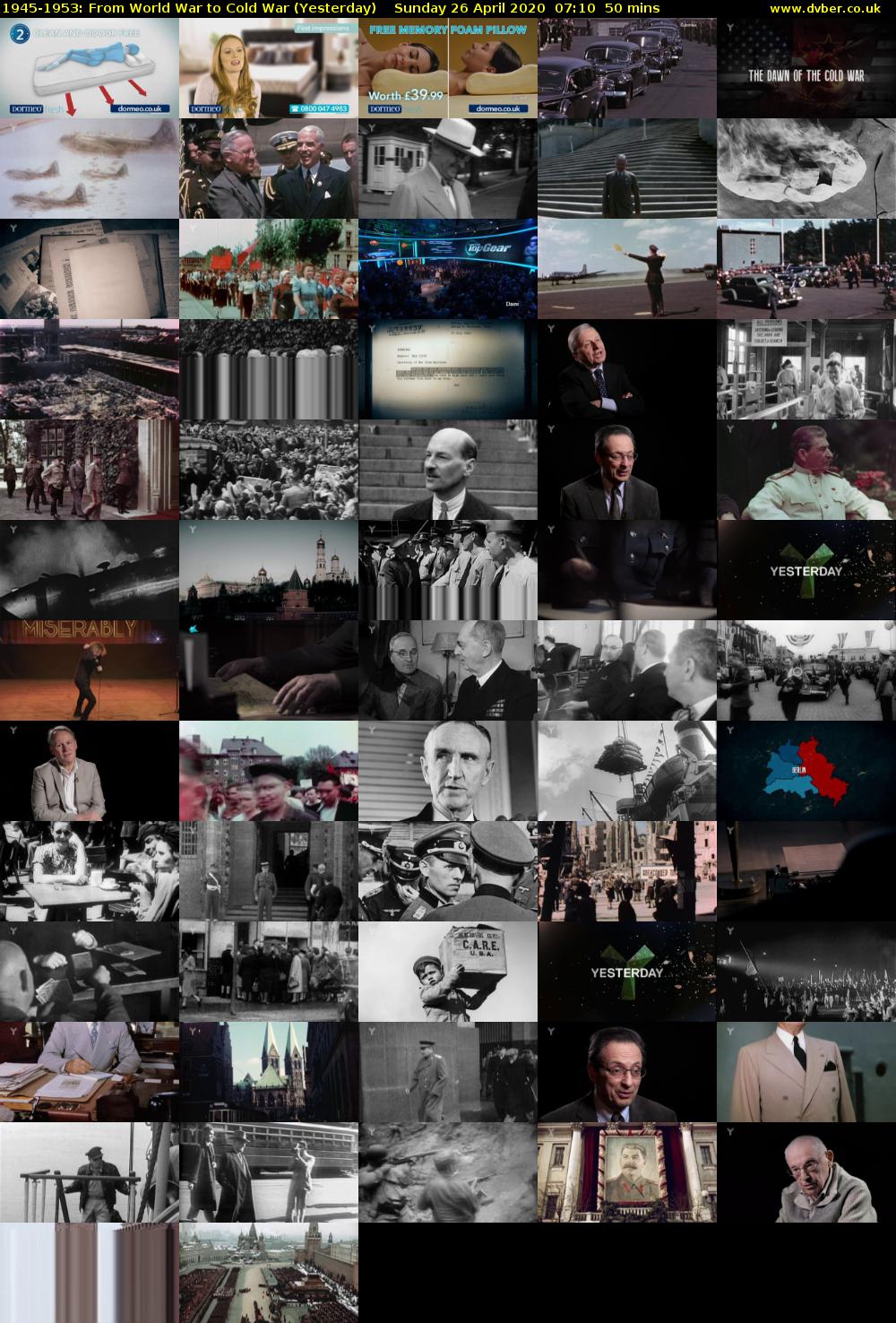 1945-1953: From World War to Cold War (Yesterday) Sunday 26 April 2020 07:10 - 08:00