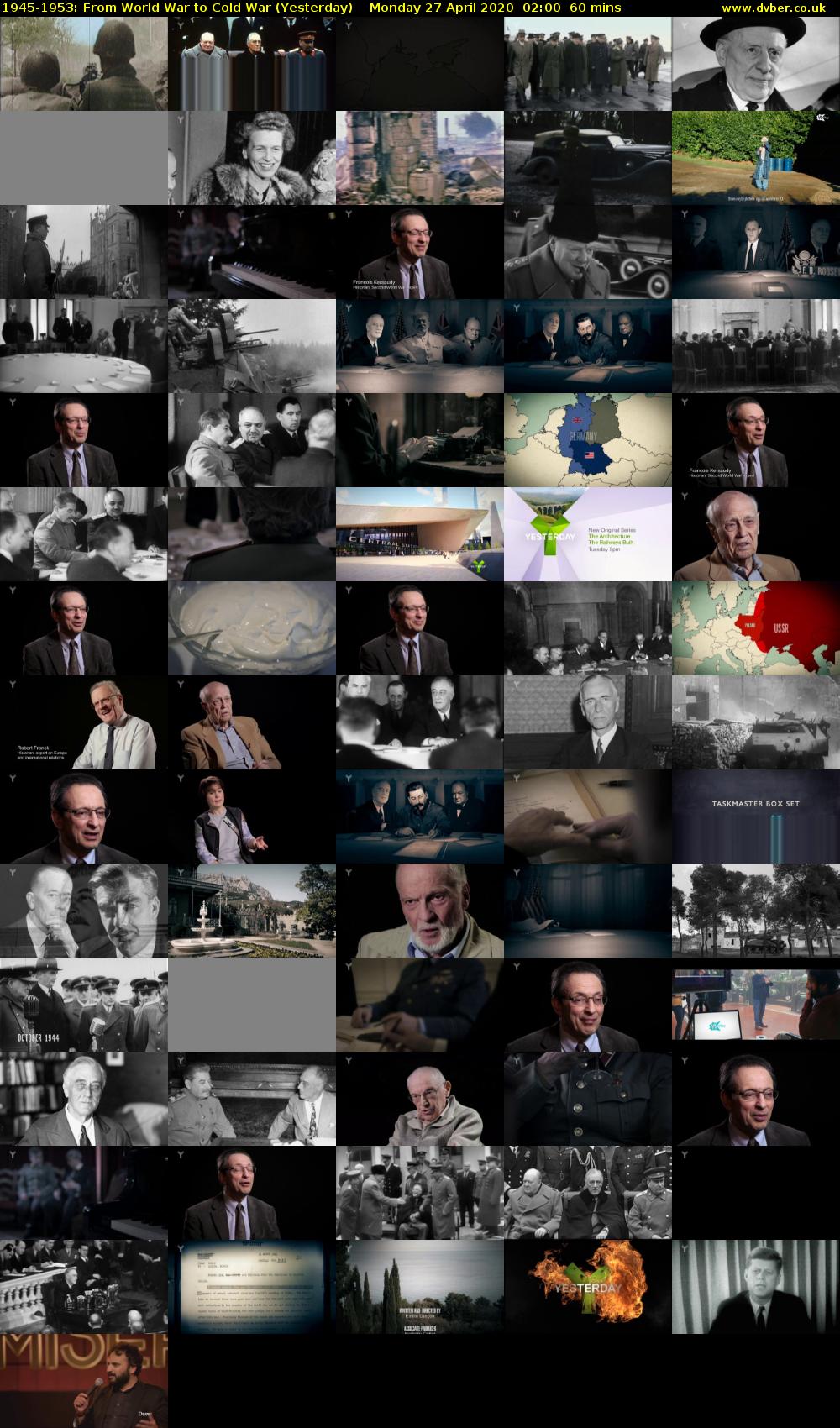 1945-1953: From World War to Cold War (Yesterday) Monday 27 April 2020 02:00 - 03:00
