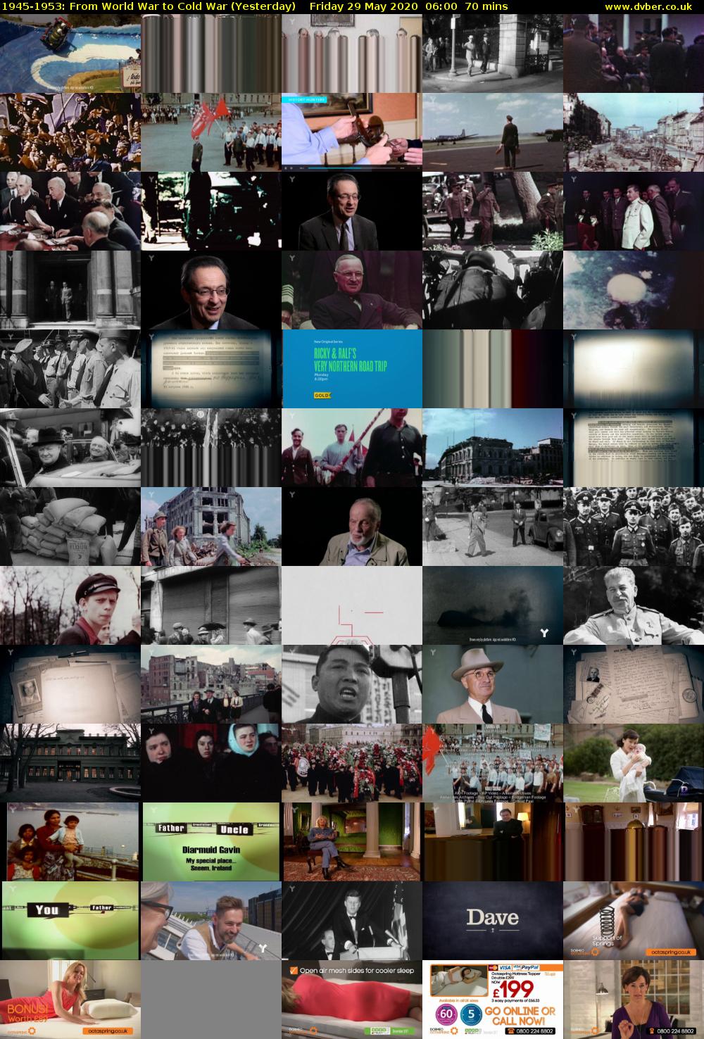 1945-1953: From World War to Cold War (Yesterday) Friday 29 May 2020 06:00 - 07:10