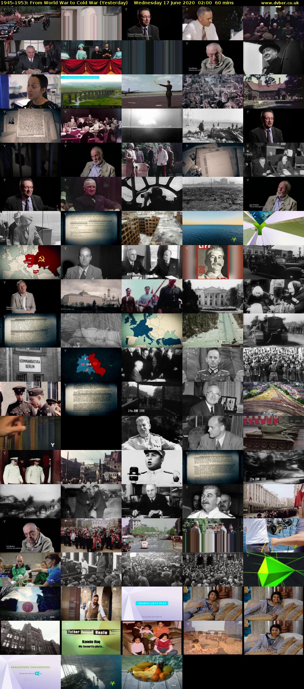 1945-1953: From World War to Cold War (Yesterday) Wednesday 17 June 2020 02:00 - 03:00