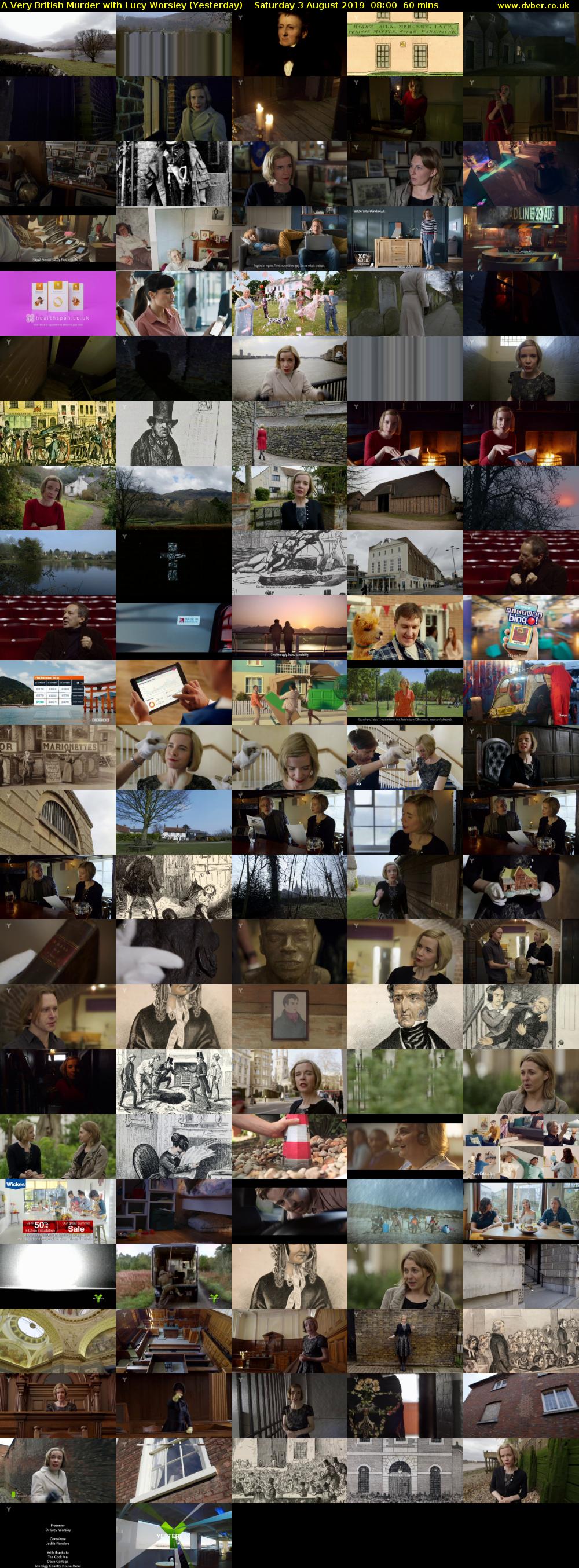 A Very British Murder with Lucy Worsley (Yesterday) Saturday 3 August 2019 08:00 - 09:00
