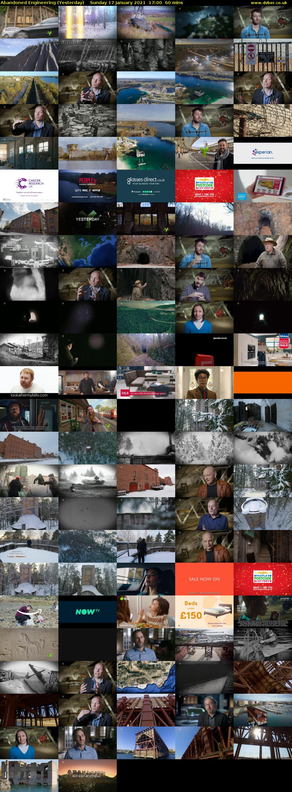 Abandoned Engineering (Yesterday) Sunday 17 January 2021 17:00 - 18:00