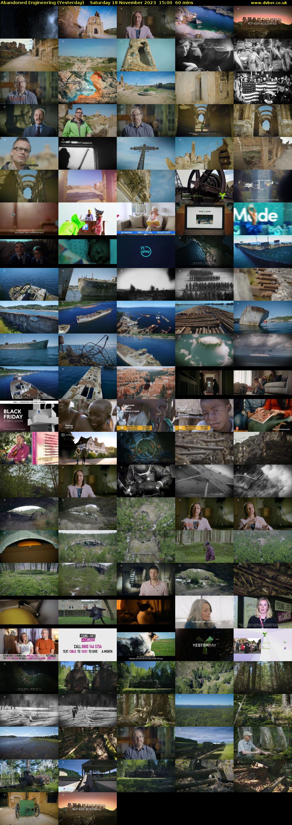 Abandoned Engineering (Yesterday) Saturday 18 November 2023 15:00 - 16:00