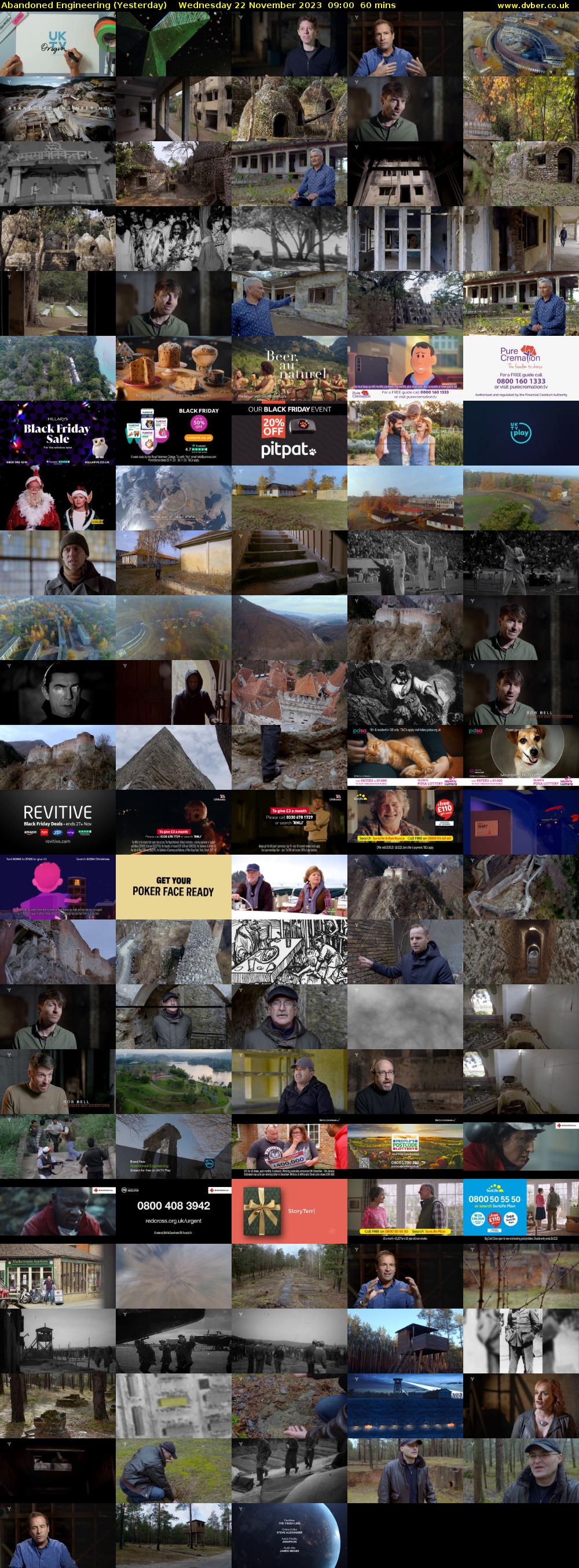 Abandoned Engineering (Yesterday) Wednesday 22 November 2023 09:00 - 10:00