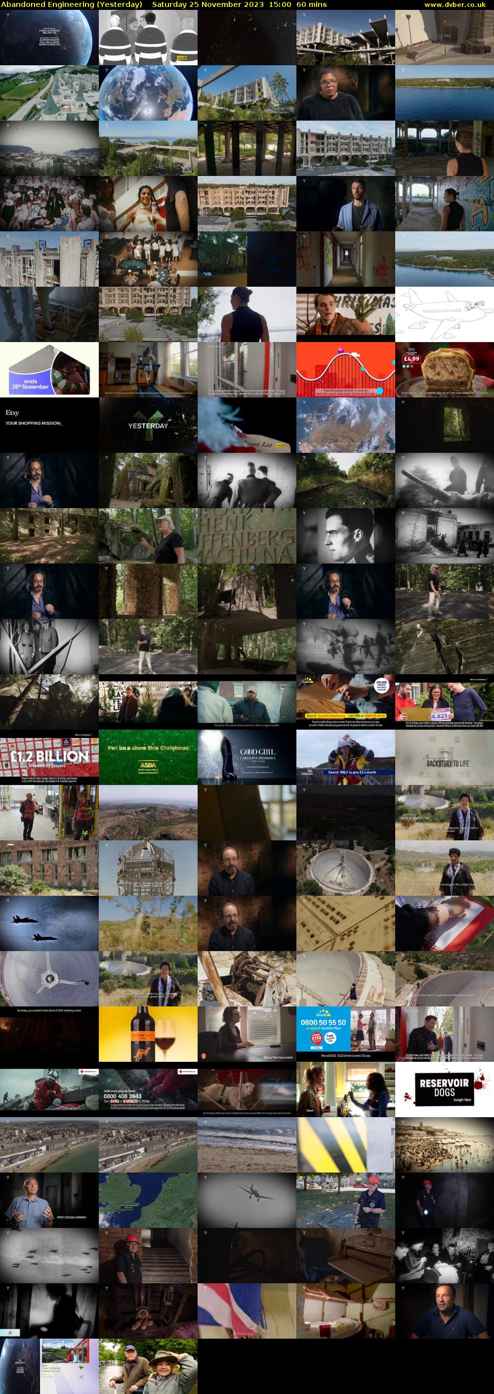 Abandoned Engineering (Yesterday) Saturday 25 November 2023 15:00 - 16:00