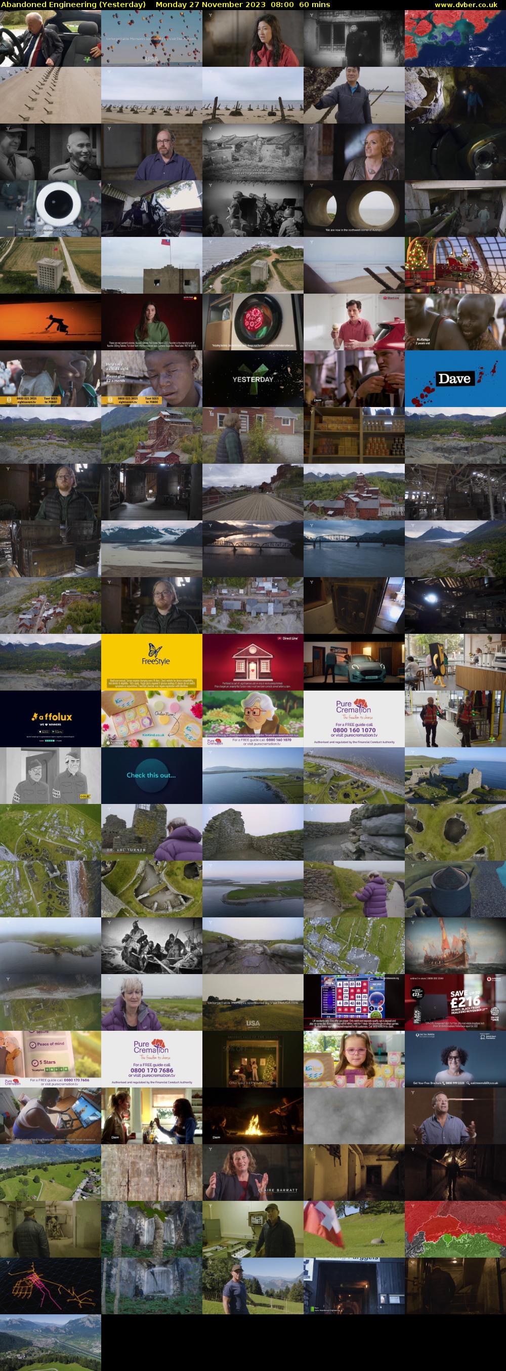 Abandoned Engineering (Yesterday) Monday 27 November 2023 08:00 - 09:00