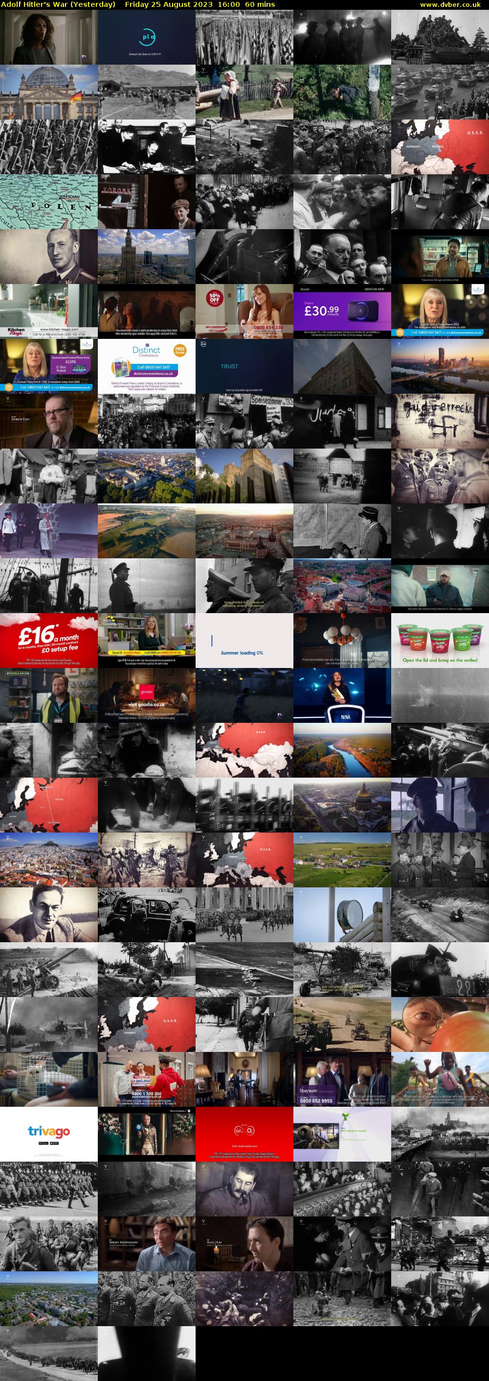 Adolf Hitler's War (Yesterday) Friday 25 August 2023 16:00 - 17:00