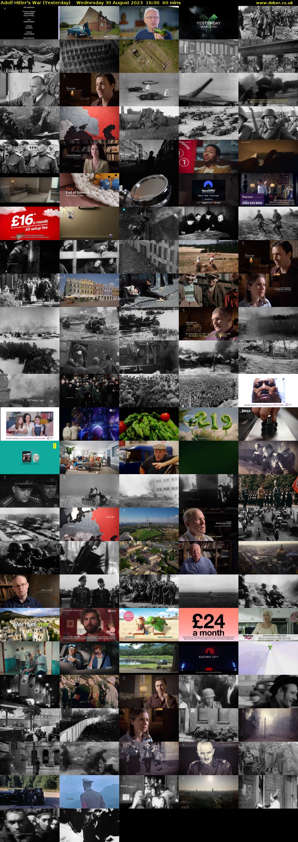 Adolf Hitler's War (Yesterday) Wednesday 30 August 2023 16:00 - 17:00