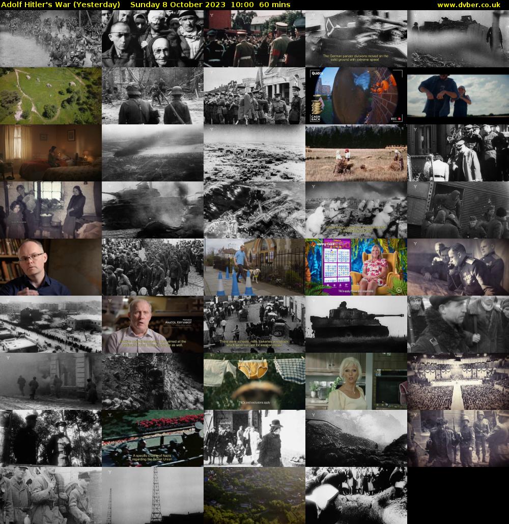 Adolf Hitler's War (Yesterday) Sunday 8 October 2023 10:00 - 11:00