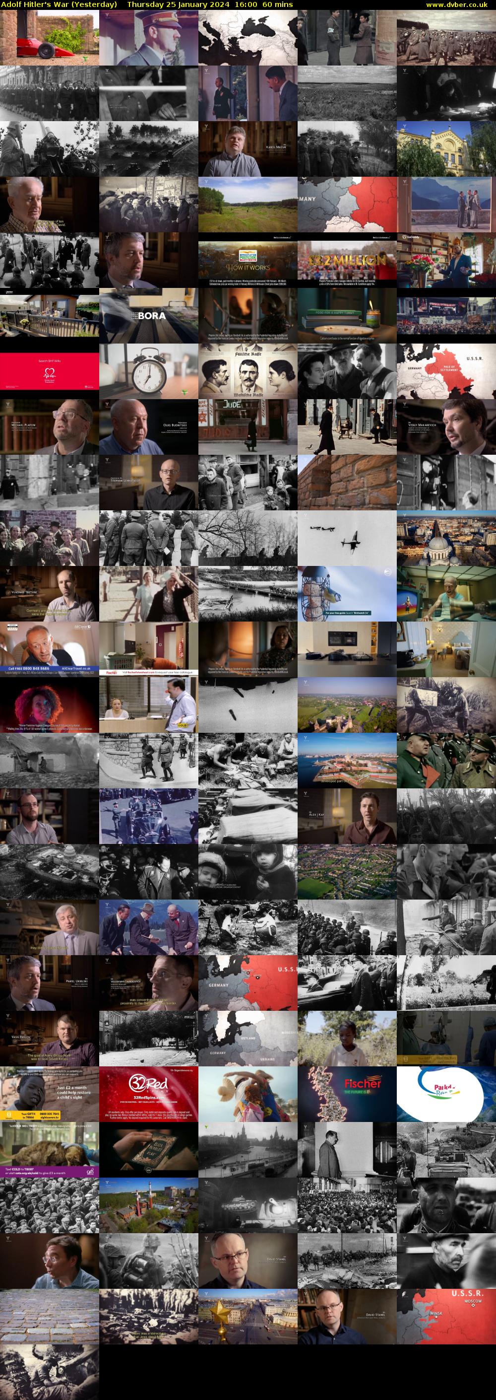 Adolf Hitler's War (Yesterday) Thursday 25 January 2024 16:00 - 17:00