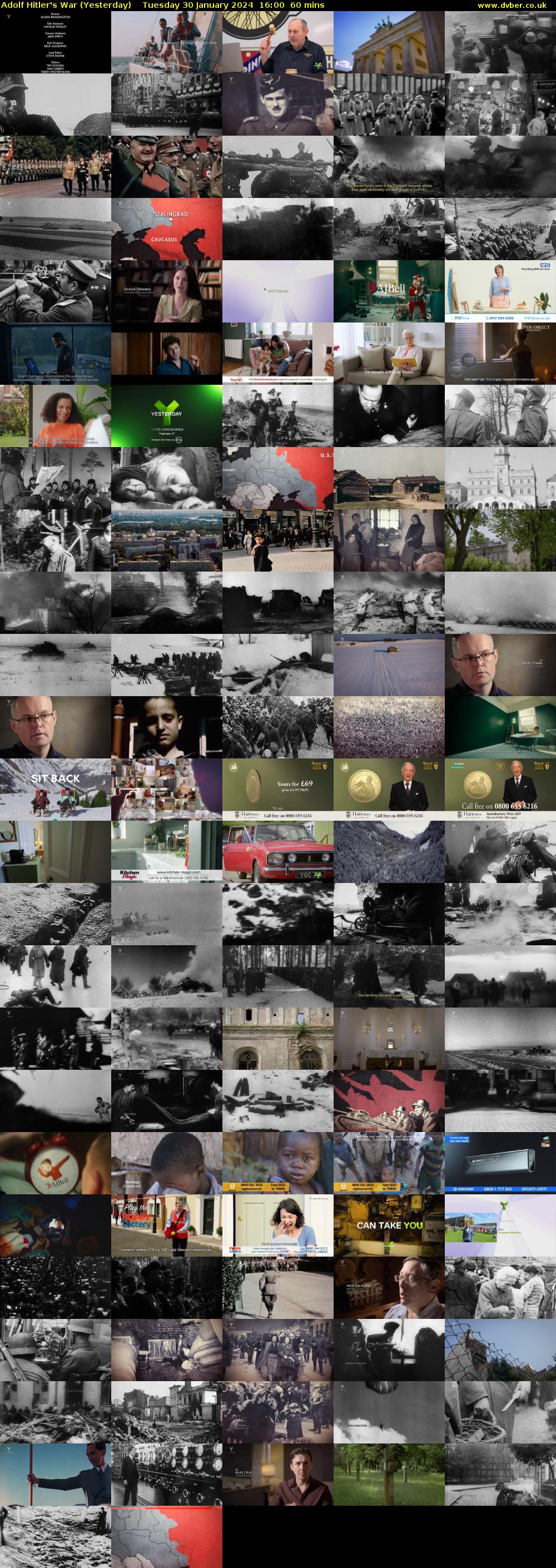 Adolf Hitler's War (Yesterday) Tuesday 30 January 2024 16:00 - 17:00