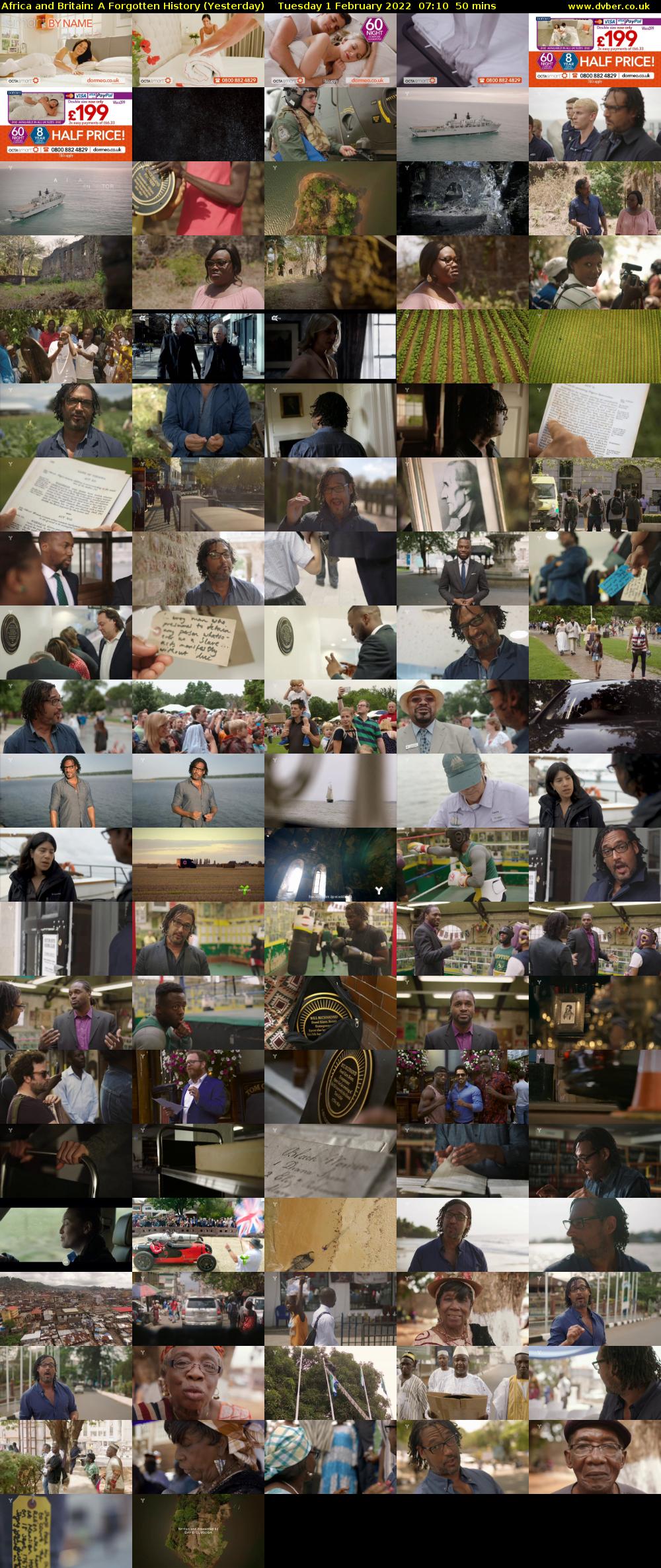 Africa and Britain: A Forgotten History (Yesterday) Tuesday 1 February 2022 07:10 - 08:00