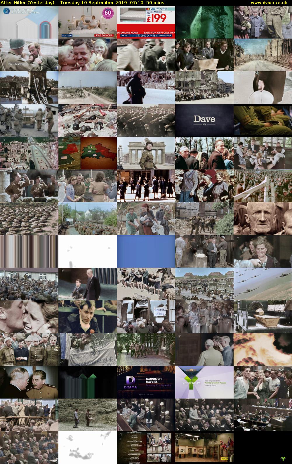 After Hitler (Yesterday) Tuesday 10 September 2019 07:10 - 08:00