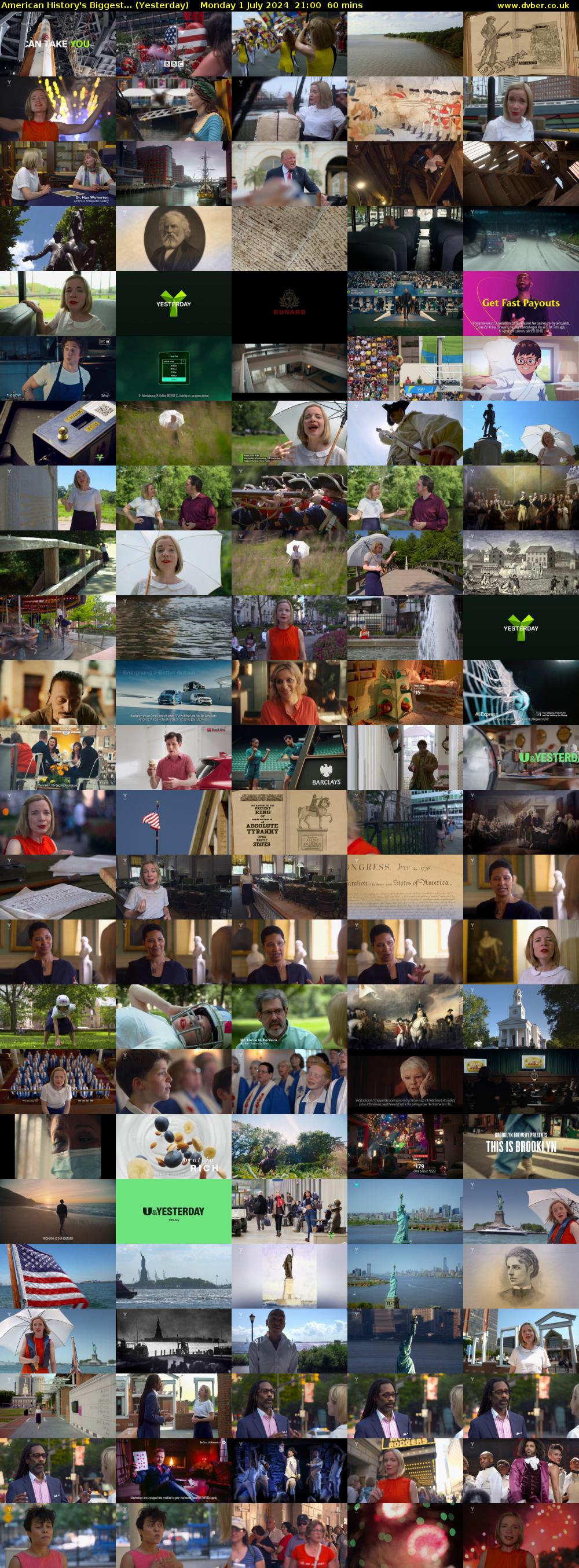 American History's Biggest... (Yesterday) Monday 1 July 2024 21:00 - 22:00