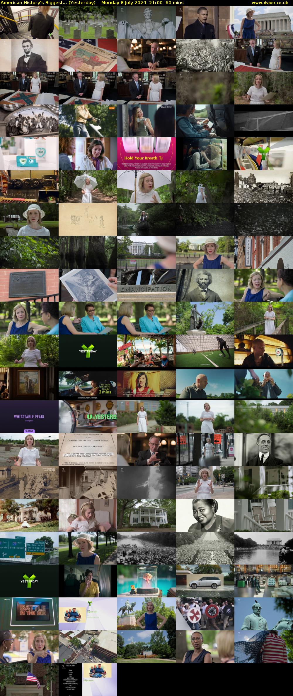 American History's Biggest... (Yesterday) Monday 8 July 2024 21:00 - 22:00